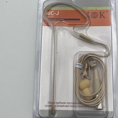J K Pro Earhook Headset Headworn Microphone MIC-J 071S Compatible with Shure Wir