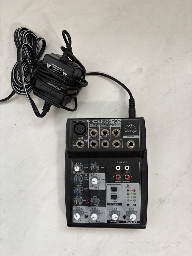 Behringer XENYX 502 Premium 5-Input 2-Bus Mixer With Power Supply
