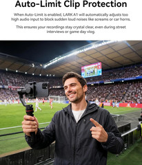 Lark A1 Wireless Microphone for Iphone & Android, 48Khz/24-Bit Studio Audio, 3-L