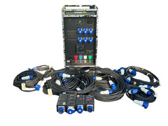 INDU 400A Power Distro PD 3PH CAM – CEE 30A-BLU5 X6, 30A-BLU3 X18 PT W/CABLE