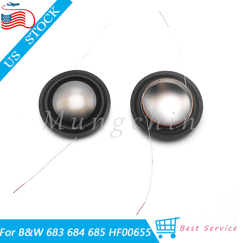 2PC Titanium Diaphragm Dome Tweeter 25.9mm For Bowers&Wilkins B&W CM1 CM7 8 Ohms