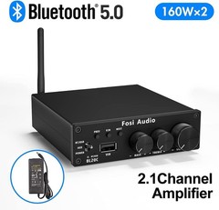 Fosi Audio BL20C Bluetooth 5.0 Stereo Audio Receiver Amplifier 320 Watts 2.1 CH