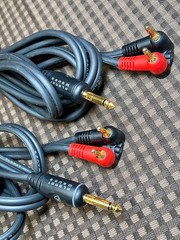 Lot of 2 D’Addario Planet Waves 10′ Banana to 1/4 (6.35mm) Plug Speaker Cable