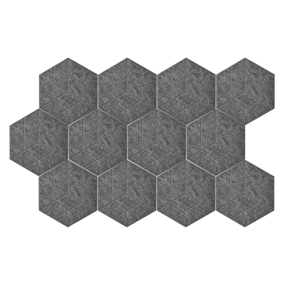 PATIKIL 12 Pack Acoustic Panels 12″x10″ Self Adhesive Soundproof Wall Tiles