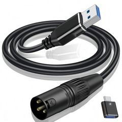 USB to XLR Cable,10 FT XLR to USB Audio Converter Cable,USB C to XL R Male Ou