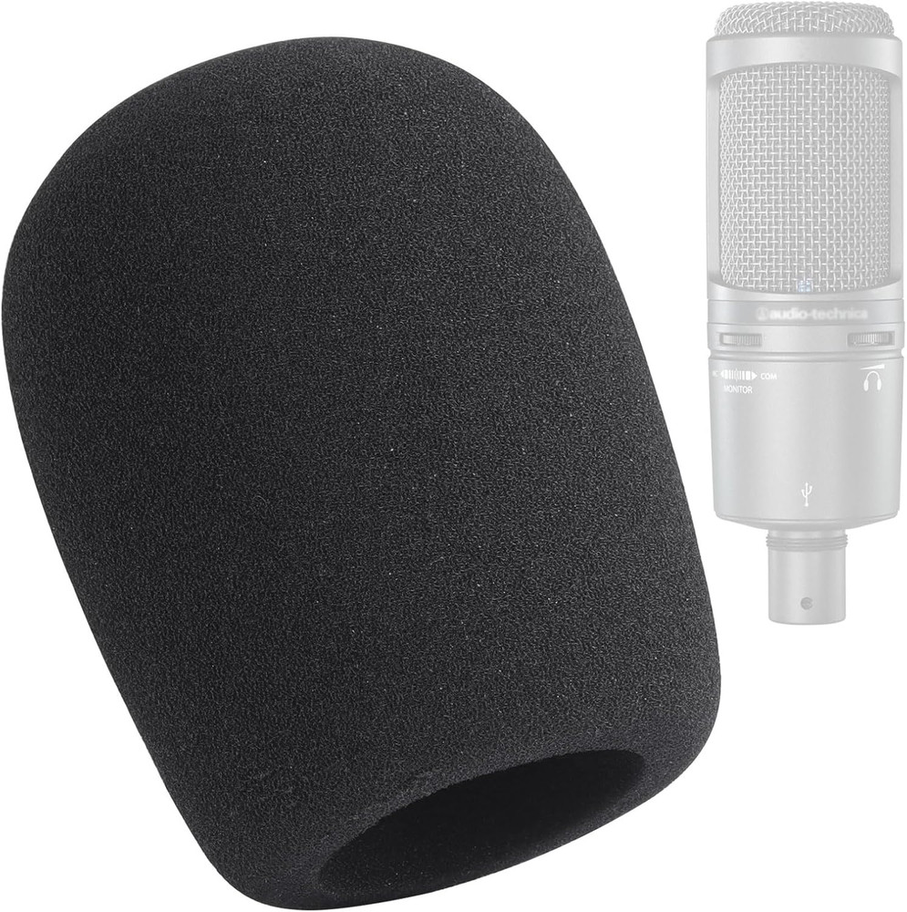 Microphone Covers Foam 1-Pack, High Density Foam Mic Windshield Pop for Mic