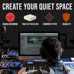 BOXER Tool XL Studio Grommeted Sound Dampening Blanket 80 in. x 96 in. Acoustic