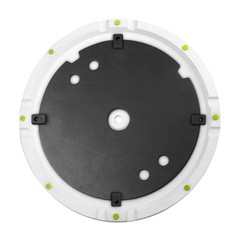 Gravity GSSPWBSET1W DJ PA Speaker Stand w Base and Cast Iron Weight Plate White