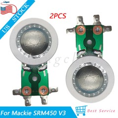 2PCS Titanium Diaphragm for Mackie SRM450 V3,THUMP 15A 12A 12BST Driver Tweeter