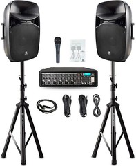 proreck MIX15 Powered PA Speaker System 2500W