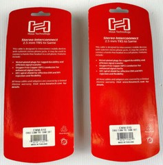 Hosa CMM-510 Stereo Interconnect Cable 2.5 MM TRS To Same 10 ft Lot of 2
