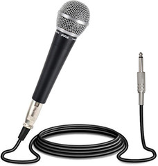 Pyle Microphone, Dynamic Cardioid, XLR Cable Included, Unidirectional, Rugged Co