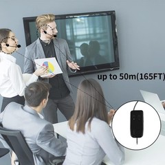 Wireless Microphone System for 2 People, 2.4G Dual Wireless Headset Mics Idea…