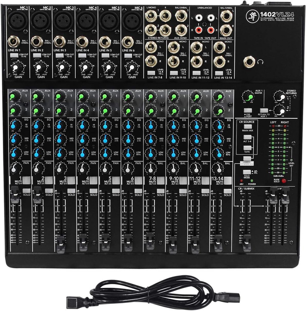1402VLZ4, 14-Channel Compact Mixer with High Quality Onyx Preamps