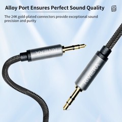 3.5 ST-3.5ST Nylon Braid Aux Cable Sheild Wire Low Noise for muscial instrument