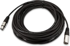 50ft XLR Microphone Cable – Male to Female, All-Copper, Flexible PVC – Black
