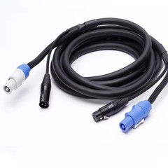 3pin XLR Female Male Powercon in Out Dmx Cable 3×1.5 Power Cable 10M for Stage