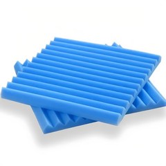 6pcs Acoustic Foam Panels Blue Sound Proof Foam Noise Cancelling for Home Office