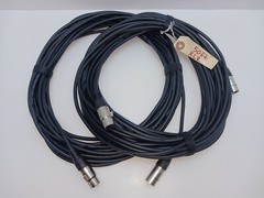 PAIR 50 FT Amazon Basics Professional Low Noise XLR Microphone Cables