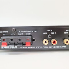 Samson Desktop Monitor System Stereo 40W X2 Model DA80