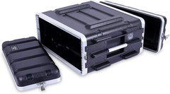 Stackable 4U Rack Case, Standard 19.25? Depth, Polyethylene Hard-Shell Construct