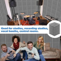 Soundproof Foam Acoustic Foam Panel Noise Cancelling for Home Office Studio Wall