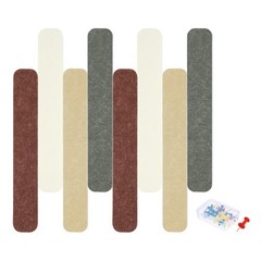 Acoustic Panel with 35 Push Pin (Deep Coffee,Deep Brown,Dark Brown,Light Yellow)