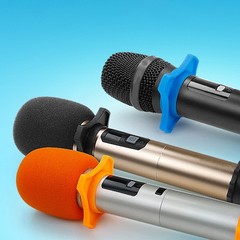 5Pcs Durable Wireless Mic Covers Sponge Microphone Windscreens Assorted Colors