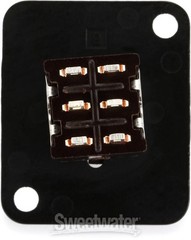 Switchcraft EHTSLBPKG EH Series Toggle Switch Locking DPDT – Black flange