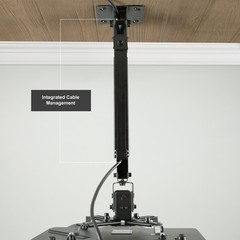 VIVO Universal Adjustable Wall Ceiling Projector Mount Bracket, Black