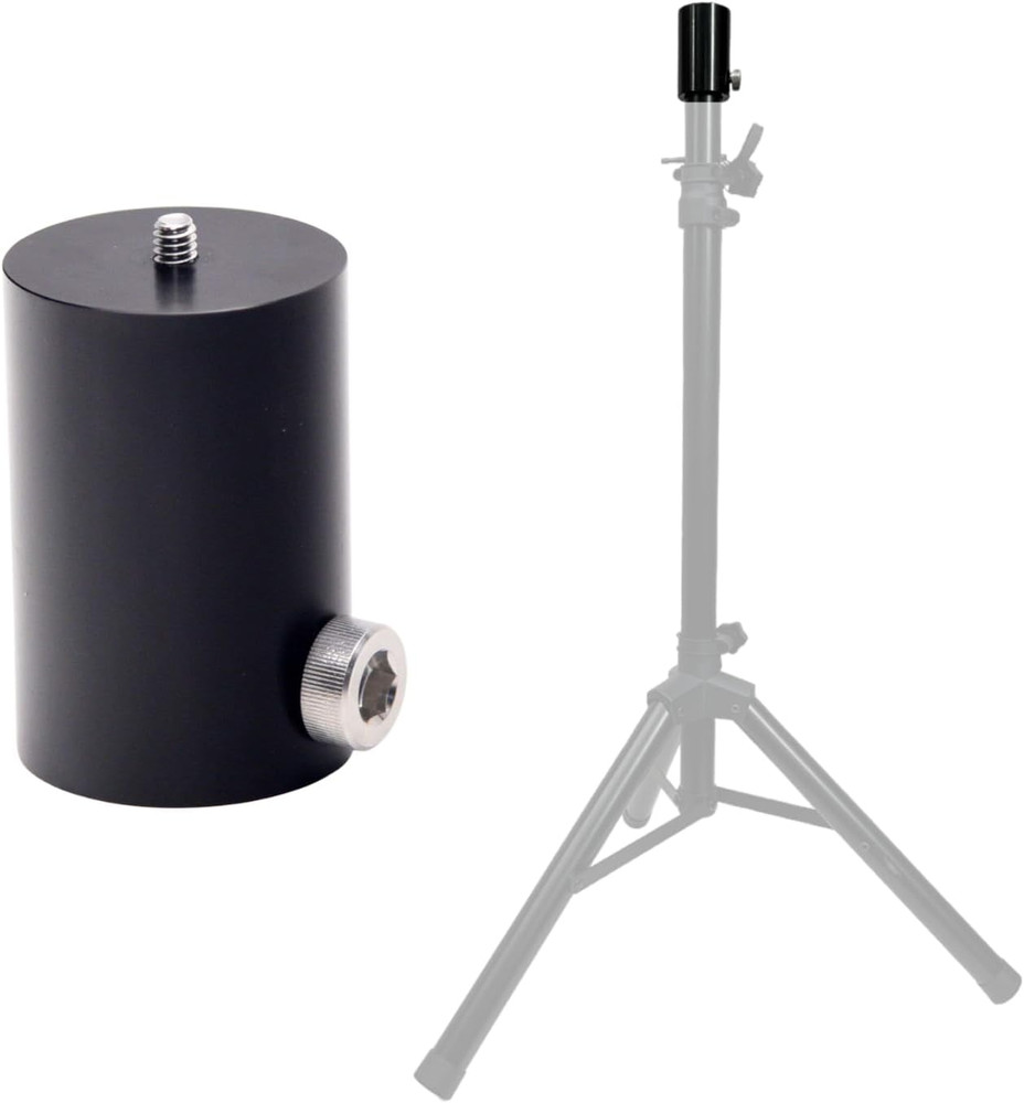 SPA 100 Adapter – Convert Speaker Stand to Tripod – 1/4-20 Mount, 1.41″ Diameter