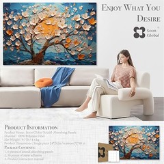 Acoustical Wall Panels Art Acoustic Panels, Decorative 72 X 48 Inches Canvas