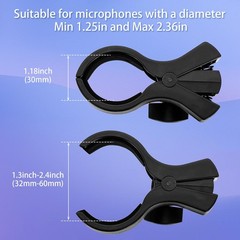 Microphone Holder Large Mic Accessory Clip for Stands Fit for Most Condenser …