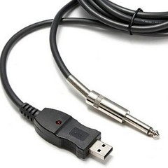 3M Guitar Bass 1/4“ USB to 6.3mm Jack Link Connection Recording Adapter Cable