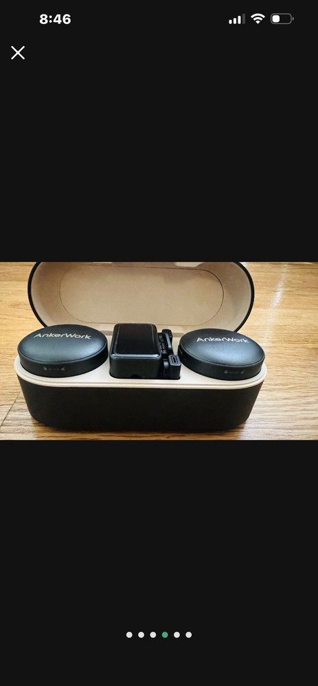 AnkerWork M650 Wireless Lavalier Microphone Vlogs Pro Noise Cancellation