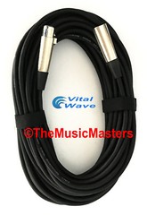(2) Pack 30ft XLR Microphone Audio Cable M-F Mic Amp Powered Speaker Wire VWLTW