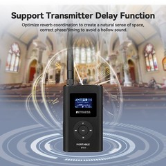 Retekess Wireless Tour Guide Audio System Mic Transmitter 6 Receivers Meeting