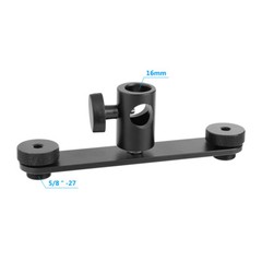 CAMVATE Microphone Holder Bracket w/Dual 5/8″ Screw Mount & Light Stand Adapter