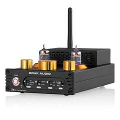 Douk Audio Tube Phono Amp Bluetooth Amplifier For Mm For Desktop Vinyl Hifi