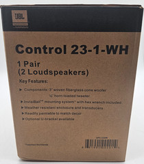 NEW JBL Control 23-1-WH – Weather-Resistant 100W Background/Foreground Speakers