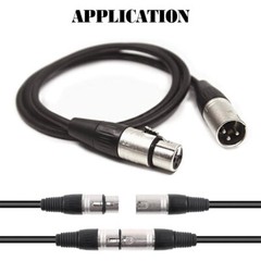 10 Pair Male+Female XLR Audio Cable Connector Plug Jack Microphone Adapter 3-Pin