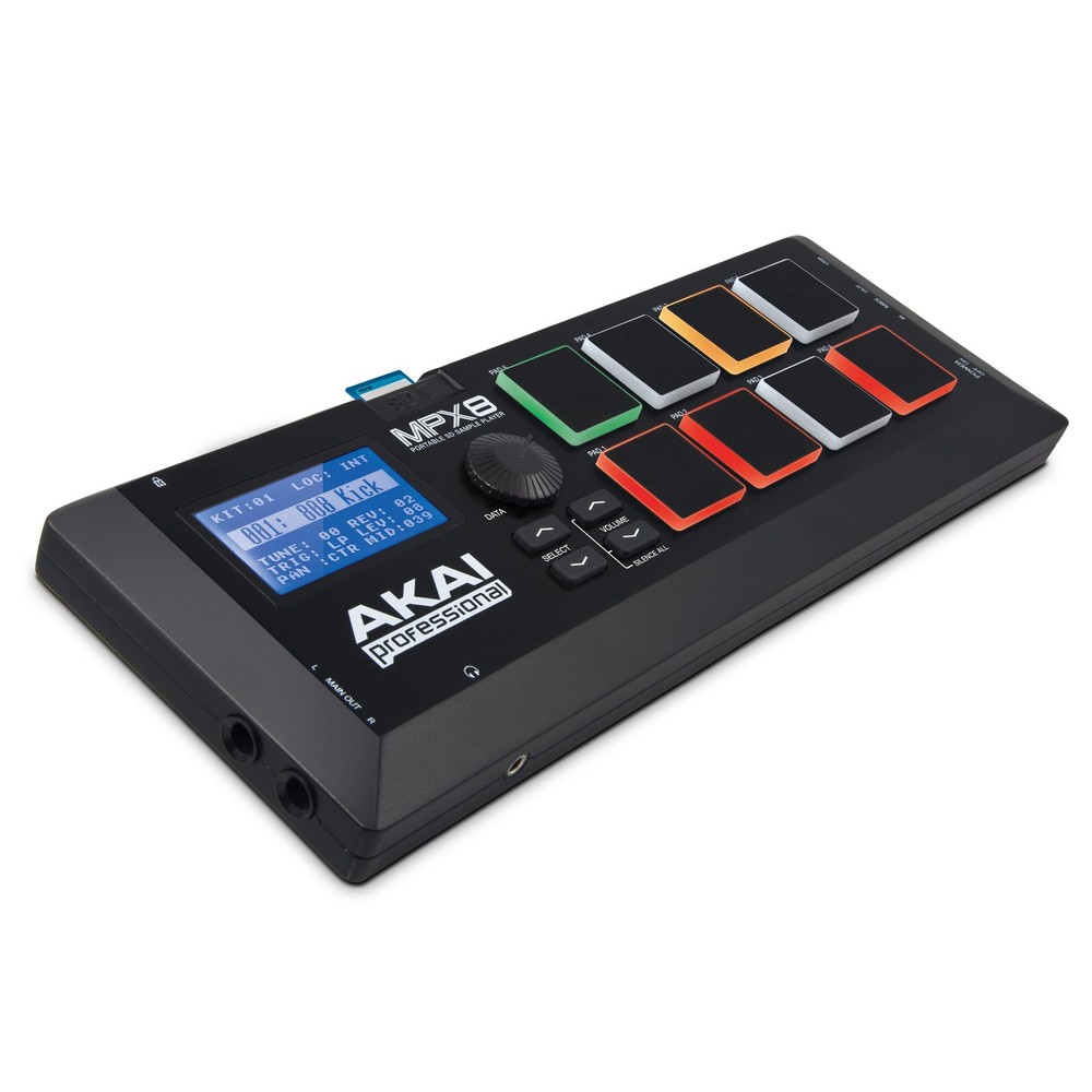 Akai Professional Mpx8 Mobile Audio Midi Controller With 8 Pads Sample Player