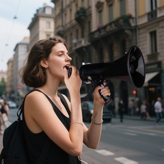 MyMealivos 50W Bluetooth Megaphone with Rechargeable Black