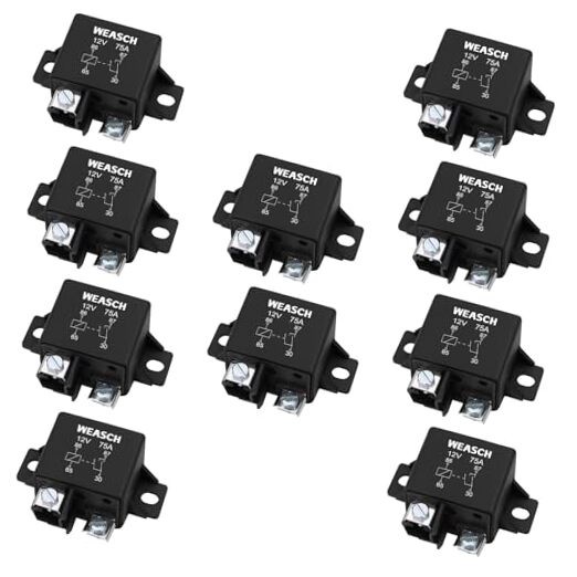 Pack 0332002168 Normal Open Power Relay, 12V 75A, Applies to Starter Relay 10