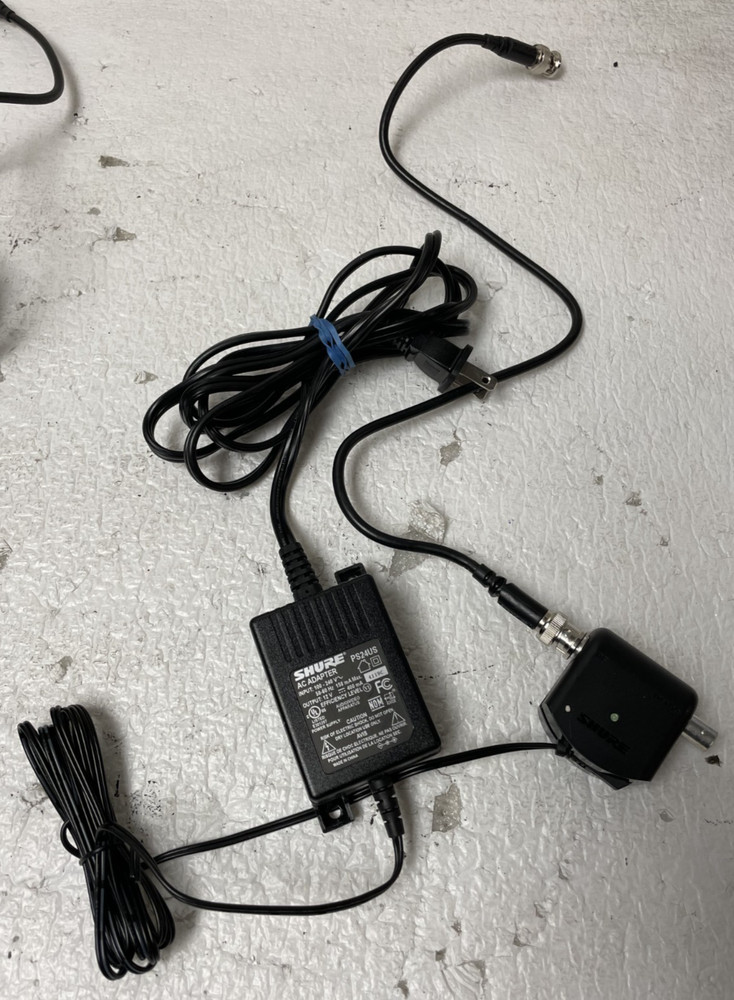 Shure UABIAST In-Line Power Adapter with PS23US Power Supply & BNC Coaxial Cable