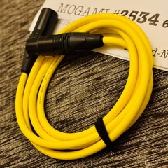 1-30 ft Mogami 2534 Star-Quad Yellow | Choose Neutrik XLR/TRS | Bulk Ready