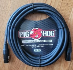 Pig Hog PHM20 High Performance 8mm XLR Microphone Cable, 20 Feet, Black