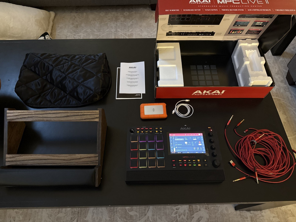 Akai MPC LIVE II Standalone Production Center – Black with accessories!