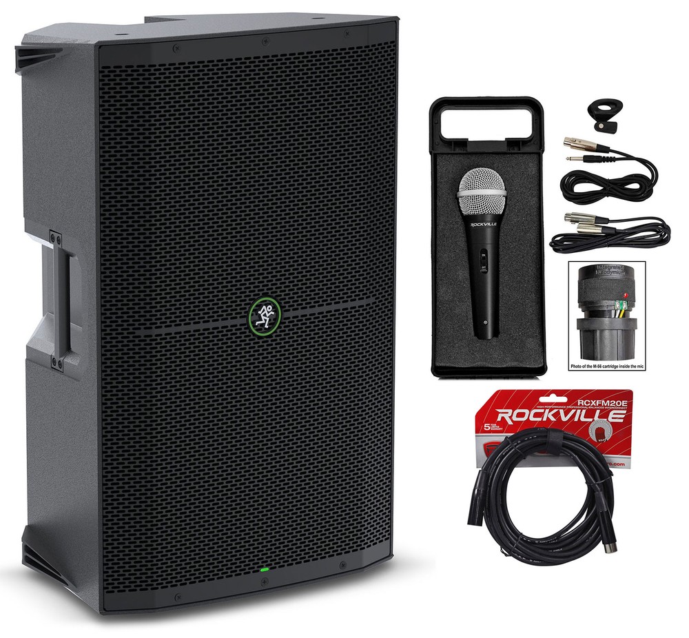 Mackie Thump215 15″ 1400w Powered DJ PA Speaker+Microphone+Cable Thump 215