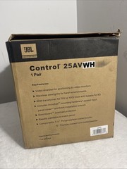 JBL Control 25AV-WH Speaker Pair – White – New